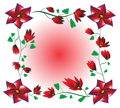 背景的花