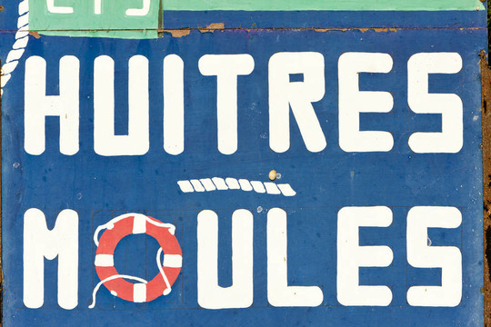 牡蠣和貽貝；奧列隆島；Poitou Charentes；法國
