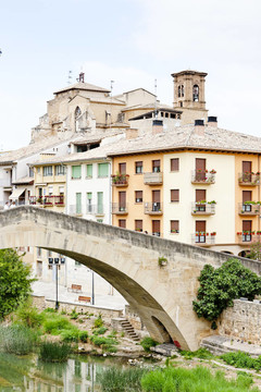 圣米格爾教堂橋Puente de la卡索；Estella；路圣地亞哥-德孔波斯特拉；Navarre