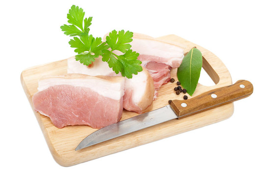 生豬肉切片