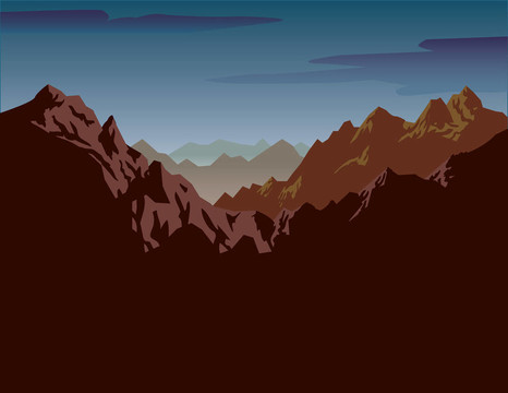 崎嶇的山