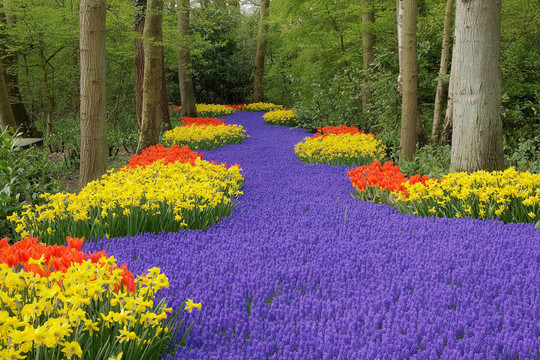 Keukenhof園林花壇