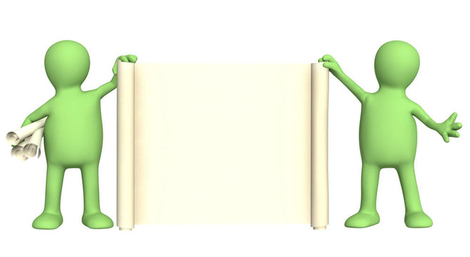 具有信息滾動(dòng)的3D木偶