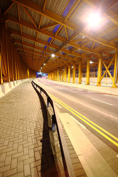 夜間高速公路交通現(xiàn)代化城市；香港
