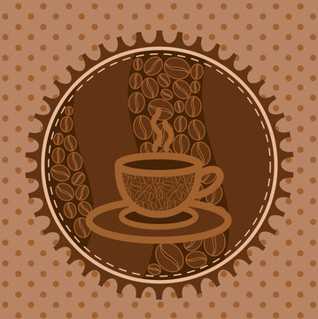 蕾絲和咖啡杯。