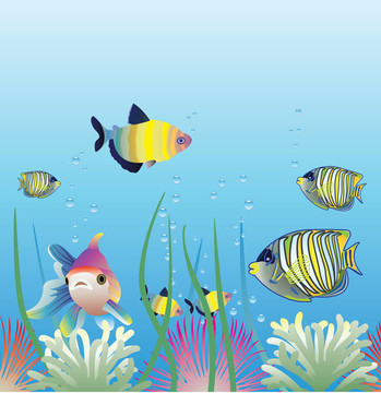 水族館和魚