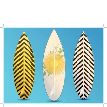 沖浪板的插圖