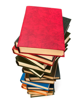 一堆書