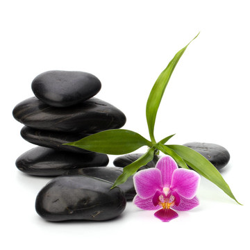 禪意平衡。水療與保健概念。