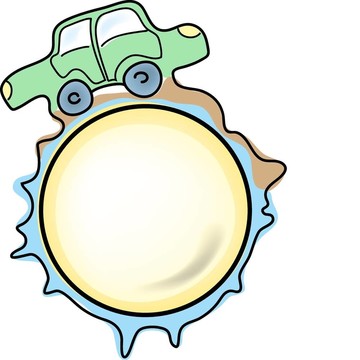 綠色汽車
