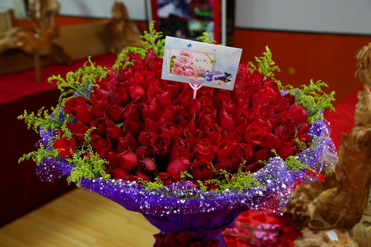紅色玫瑰花