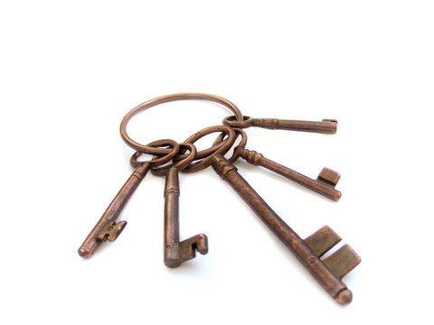舊貨骨架鑰匙環(huán)