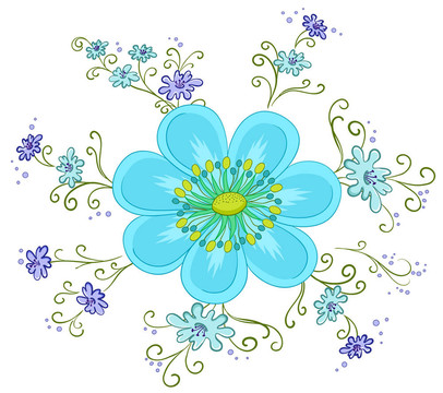 抽象的花朵