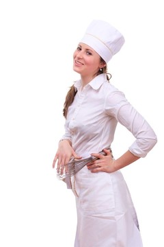 美女廚房的女人
