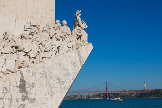 在Lisbon的Padrao dos Descobrimentos；葡萄牙
