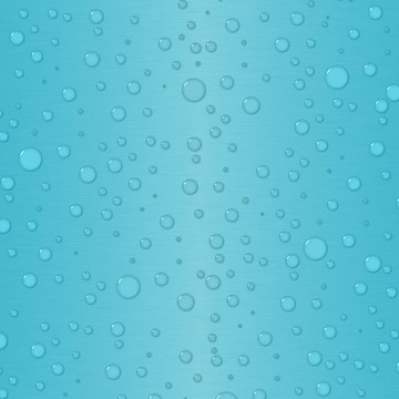 水滴在明亮的藍(lán)色漸變背景