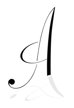 字母黑色