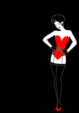 穿著漂亮衣服的漂亮女孩