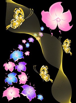 摘要花卉背景