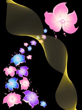 摘要花卉背景