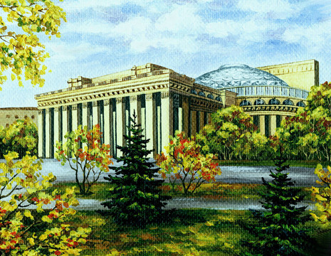 歌劇和芭蕾舞劇院；Novosibirsk