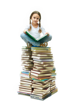 女孩的書