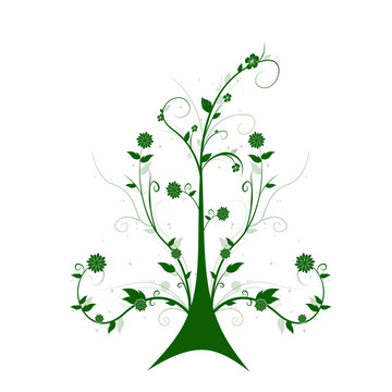 藝術(shù)花的樹