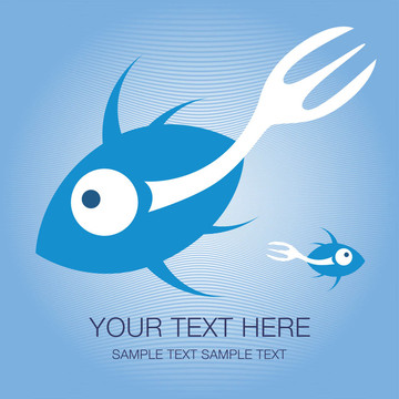 叉尾魚(yú)設(shè)計(jì)。
