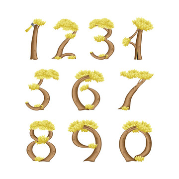 以樹的形式表示的數(shù)字