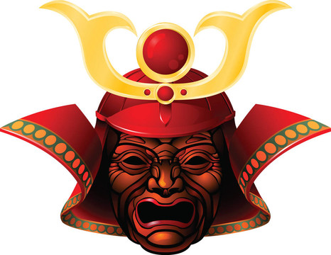 可怕的武士面具