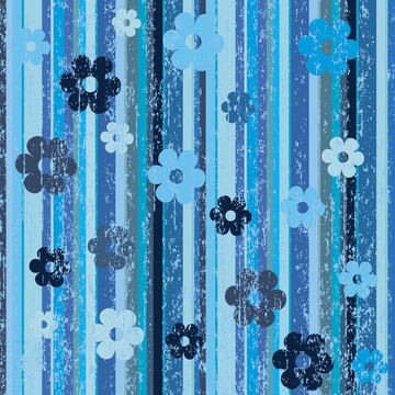 復(fù)古背景條紋和花朵