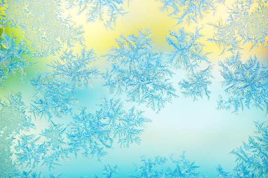 窗玻璃上的Frost