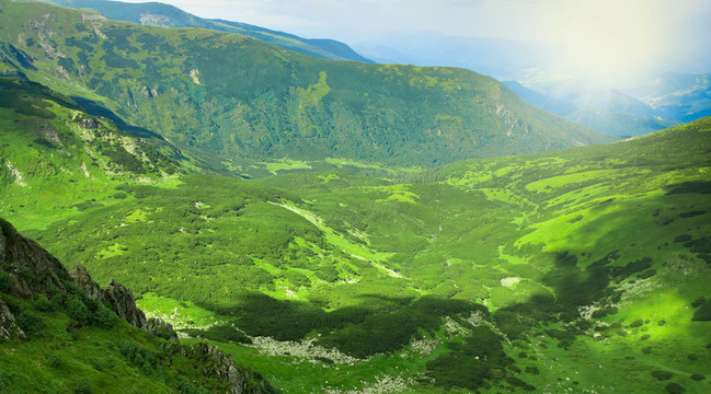 美麗的高山景觀