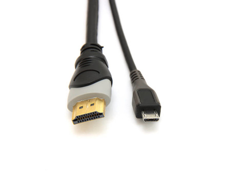 大的和小的HDMI電纜