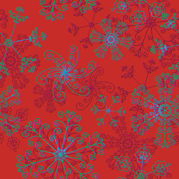 無(wú)縫Snowflake Pattern