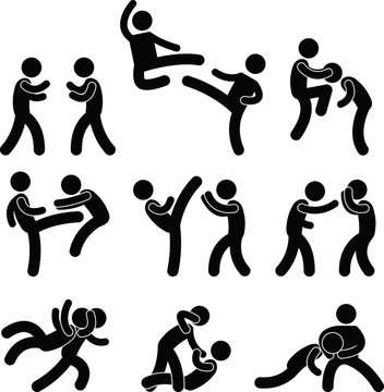 戰(zhàn)斗機(jī)泰拳拳擊空手道