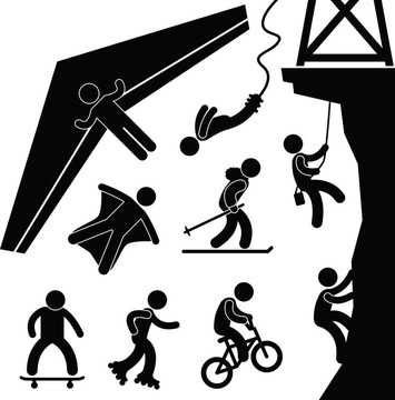 極限運(yùn)動(dòng)滑翔傘蹦極