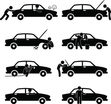 修理洗車檢查汽車輪胎