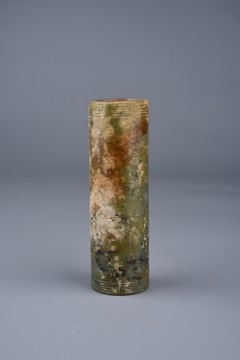 漢代青玉 漢代青玉管刻紋