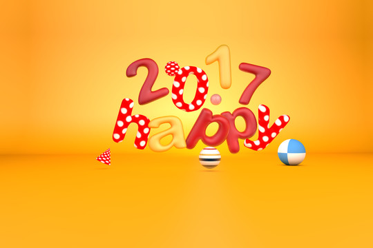 2017新年海報素材 未分層