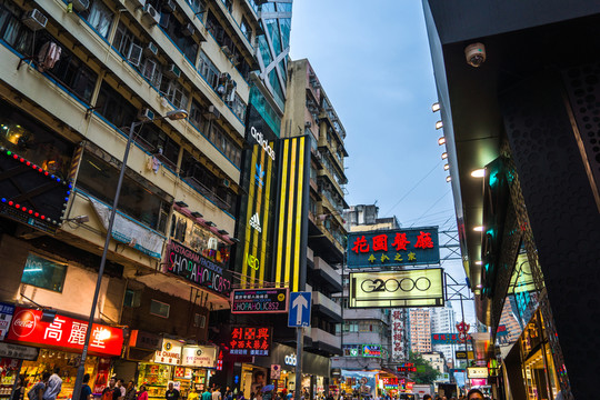 香港旺角街景