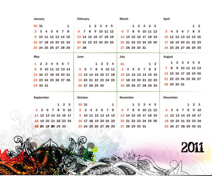 2011日歷