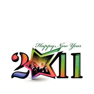 抽象新年2011彩色DES