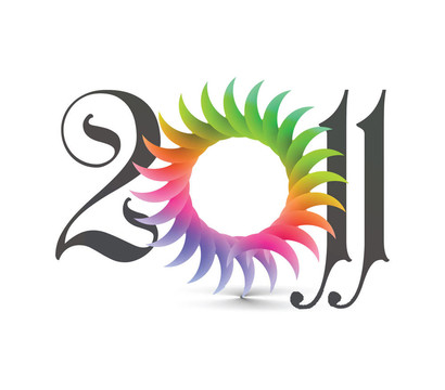 抽象新年2011彩色DES