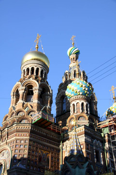 对血的救世主教堂；圣彼德堡