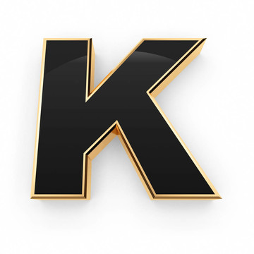 金屬字母K