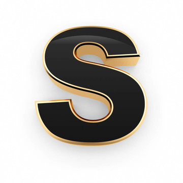 金屬字母S