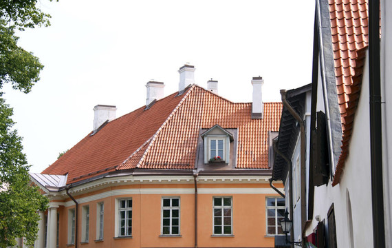 塔林老房子；爱沙尼亚