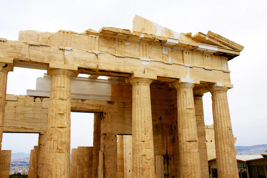 帕特農(nóng)神廟在雅典Akropolis；希臘；