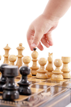 孩子們下棋